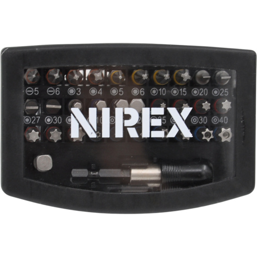 Набор бит NIREX Profi с магнитным адаптером в боксе 32 предмета NBS-32